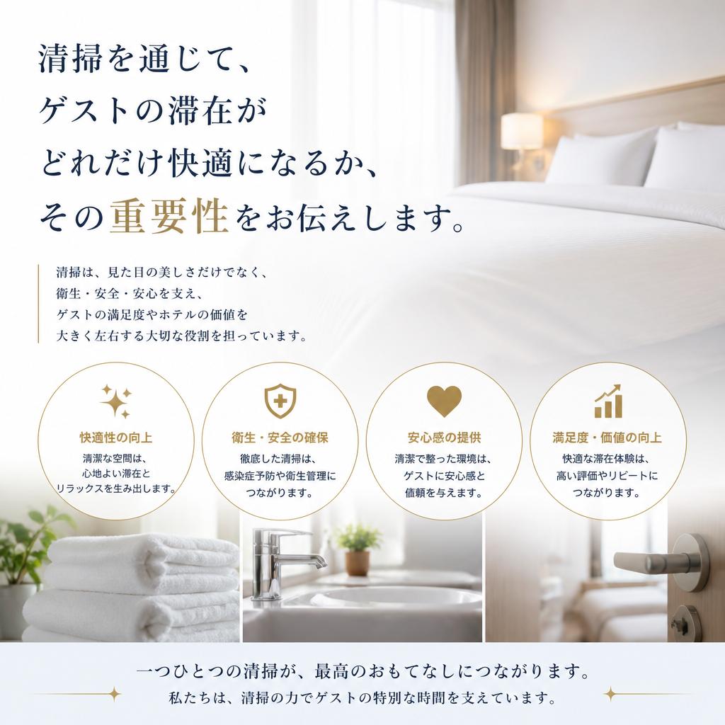 4. お客様の滞在を快適にするために