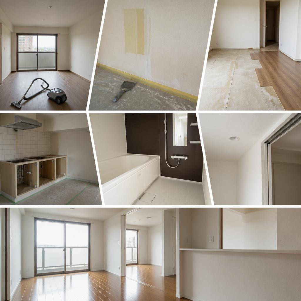 空室清掃から原状回復工事、引渡し前美装まで。物件の価値を守り、次の入居・引渡しへ。